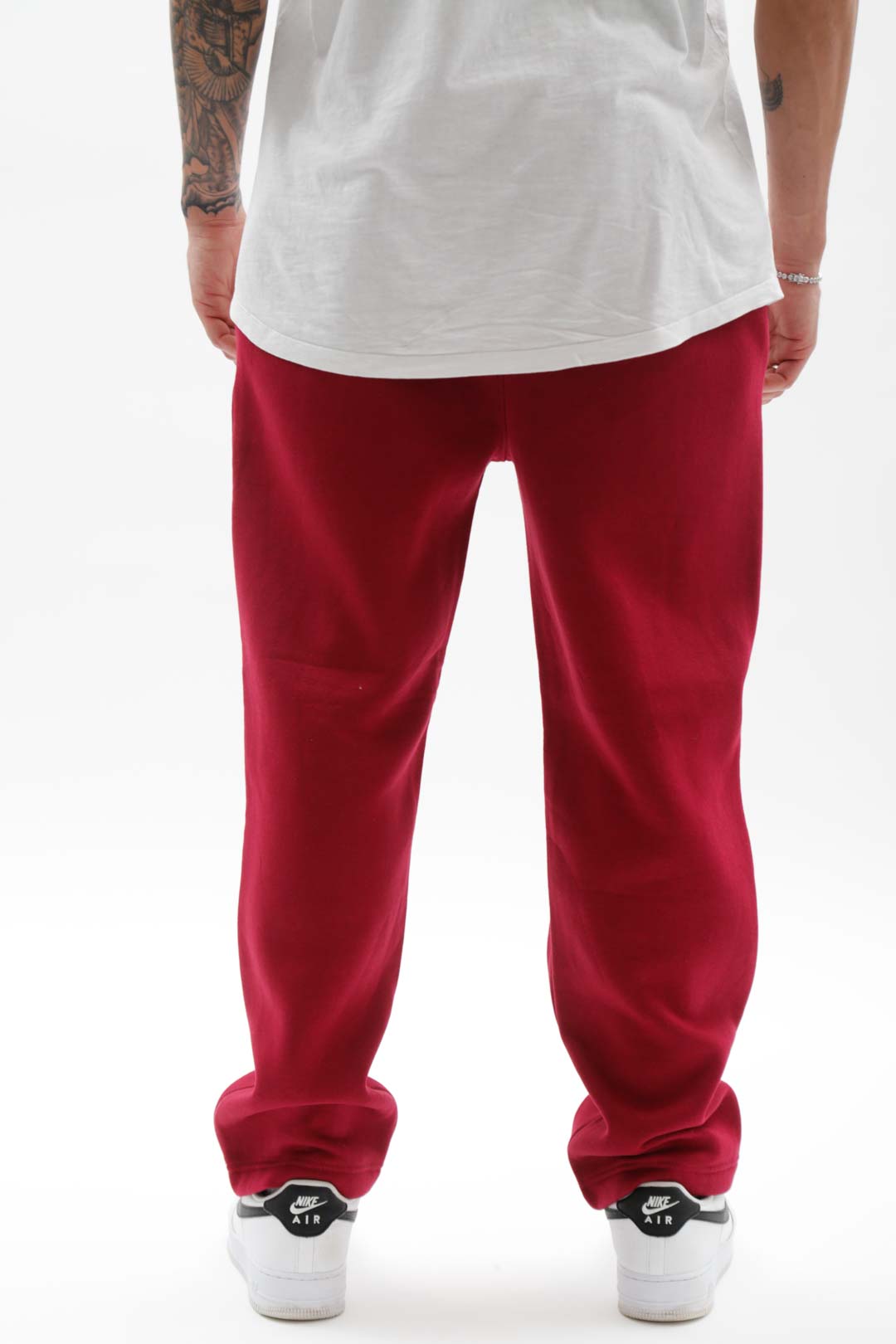 Straight Leg Sweat Pants Bordeauxrot
